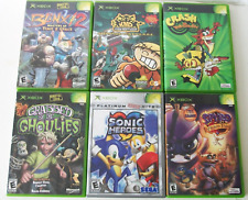 Usado, Lote 6 jogos de plataforma originais Xbox Blinx 2 Sonic Heroes Crash Twinsanity Spyro comprar usado  Enviando para Brazil