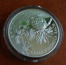 Ukraine 10 UAH 2001 PROOF 1 OZ Silver POLISH LARCH, MODRZEW. na sprzedaż  PL