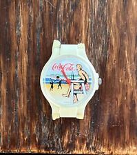 Vintage Swiss Coca-Cola Watch -New Battery! for sale  Shipping to South Africa
