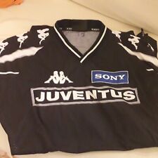 Maglia jersey Juventus football Kappa  1995 -1996  Sony vintage allenamento nera usato  Roma