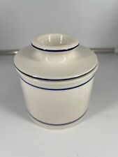 blue porcelain pot striped for sale  Los Angeles