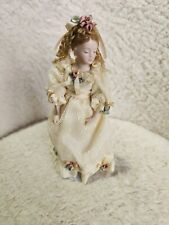Small Porcelain Doll In Dress  Collectable Vintage ? #221, used for sale  Shipping to South Africa