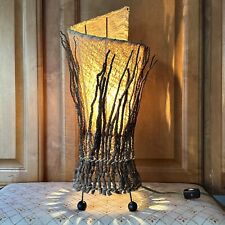 Usado, Lâmpada Coco Twig - Lanterna de papel redemoinho torção madeira escultura marrom claro 18" comprar usado  Enviando para Brazil
