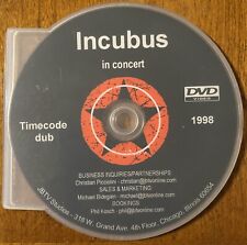 INCUBUS Live At Cabaret Metro 31/03/98 US PROMO Apenas CONCERTO DVD-R Brandon Boyd comprar usado  Enviando para Brazil