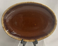 Hull Pottery Brown Drip Spaghetti 10 1/2" Plate Bowl Made USA glazed oven proof for sale  Shipping to South Africa