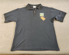 Usado, Vintage Disney Animal Kingdom 1/4 Zip Preto Camisa Polo Mens M Safari Mickey EUA comprar usado  Enviando para Brazil