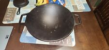 Used, Lodge - Made in the U.S.A 14" Cast Iron Wok P14W   for sale  Shipping to South Africa