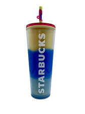 Copo Starbucks 2023 Spring Straw Topper azul onda mudança de cor 24 oz comprar usado  Enviando para Brazil