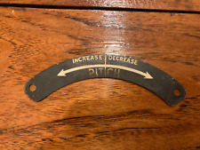 Vintage Throttle Quadrant, Prop Placard,  PITCH  ---- Increase I  Decrease ----  for sale  Shipping to South Africa