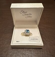 Usado, Anillo de cristal Swarovski talla 7 plata brillo brillante segunda mano  Embacar hacia Argentina