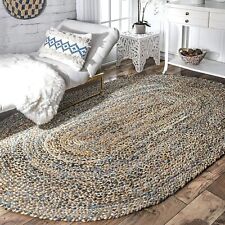 Oval rug natural for sale  Shipping to Ireland