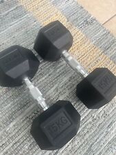 chrome dumbbell set for sale  GILLINGHAM