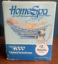 Vintage HOME SPA Model 4000 TESTED/WORKING Hydropower Hot Tub Personal Whirlpool segunda mano  Embacar hacia Argentina