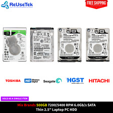 Usado, HDD Laptop PC Mix Brands Single 1x500GB 7200/5400 RPM 6.0Gb/s SATA Thin 2.5" comprar usado  Enviando para Brazil