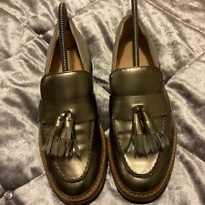 Used, Clarks Shoes Metallic Grey and Suede Shoes Size 5.5 D for sale  Shipping to South Africa