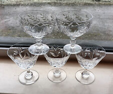 crystal dessert dishes for sale  LIMAVADY