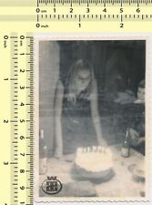 #052 Velas abstratas surreais de bolo de aniversário mulher menino olhando senhora foto vintage comprar usado  Enviando para Brazil