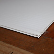 (50-Pk) Hi-Core #10 Corrugated Sheets White 24" X 18", 4mm, used for sale  Shipping to South Africa