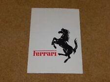Ferrari range brochure for sale  STOURPORT-ON-SEVERN