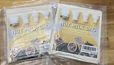 4 bolsas de leche de nuez de 12""X12"" - bolsa de tela de queso 100 % algodón sin blanquear segunda mano  Embacar hacia Argentina