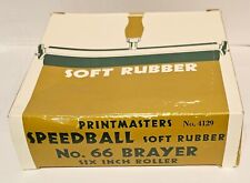 Printmasters No. 4129 Speedball Soft Rubber No. 66 Brayer …Six “ Roller for sale  Shipping to South Africa
