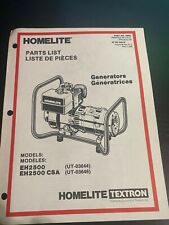 Homelite parts list for sale  Earlton