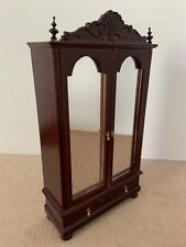 Vtg Bespaq Dollhouse Miniature Victorian Mahogany Mirrored Armoire Dresser Chest for sale  Shipping to South Africa