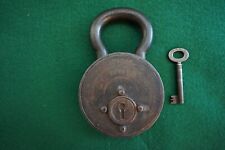 Used, Antique Padlock ... F. Wertheim & Co.  circa 1860 w/Key ... Wien Austria for sale  Shipping to South Africa