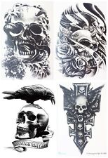 Temporary skull tattoos for sale  Shipping to Ireland