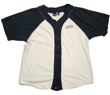 Camiseta deportiva de béisbol vintage rara de algodón con botones de equipo de bum grande para hombre segunda mano  Embacar hacia Argentina