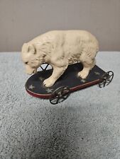 Historic Chalkware Polar Bear By Moni's Folkart 1997.  Made In USA , used for sale  Shipping to South Africa