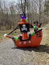 Vida embrujada 7 ft animada barco pirata inflable 5263197 fiesta decoración de Halloween segunda mano  Embacar hacia Argentina