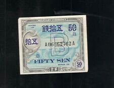 US MILITARY CURRENCY, SERIES 100 JAPAN 50 SEN UNC for sale  Shipping to South Africa