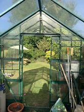 GREENHOUSE METAL WITH GLASS, SLIDING DOORS MEASURES 10.5ft X 8.5ft or 320x260cms, used for sale  ST. IVES