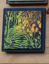Hand printed linocut for sale  LEWES