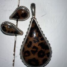 Pendant earrings leopard for sale  Summerville