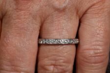 Platinum Diamond Full Eternity Ring Solid Jewellery Womens 1ct for sale  LEEDS
