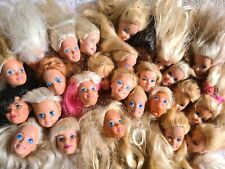 Vintage Barbie Doll Heads 1980-90s Barbie, Christie, Skipper Wiele ofert sprzedaży, używany na sprzedaż  Wysyłka do Poland