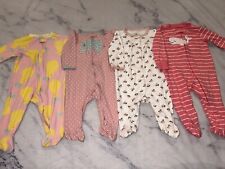 Baby girl sleepers bundle size 6 Months for sale  Shipping to South Africa