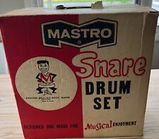 Vintage 1960 MASTRO SNARE DRUM Vermelho e Dourado Bom Som Na Caixa comprar usado  Enviando para Brazil