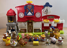 Fisher Price Little People Farm Barn Corn Silo 2016 Talking Singing com 18 bonecos comprar usado  Enviando para Brazil