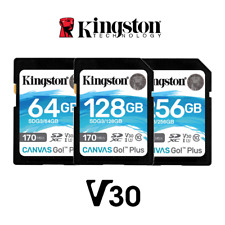 Cartão SD 64GB 128GB 256GB SDXC Kingston Canvas Go Plus câmera memória flash V30 U3 comprar usado  Enviando para Brazil