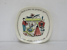 Mid 20th Century Stavangerflint Norway Stolt Margit Handpainted Decorative Plate for sale  Shipping to South Africa