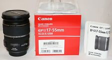 Lente Canon EF-S 17-55mm f/2.8 IS USM ESTADO PERFEITO na caixa frete grátis EUA comprar usado  Enviando para Brazil