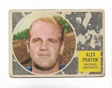 Używany, 1960 Topps CFL:#73 Alex Ponton,Argomauts RC na sprzedaż  Wysyłka do Poland