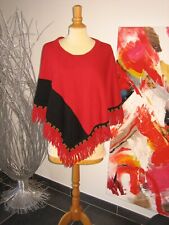 Poncho laine rouge d'occasion  Domène