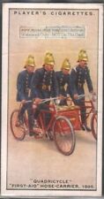 Quadricycle First Aid Hose Carrier 1895 Fireman Equipment 85+ Y/O Trade Ad Card for sale  Shipping to Canada