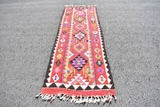 Used, Runner handmade rug, Turkish rug, Vintage rug, Boho rug, 2.9 x 9.3 ft. RL8613 for sale  Shipping to South Africa