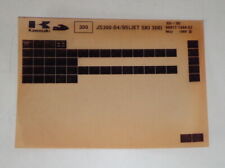 Used, Microfiche Spare Parts Catalog Kawasaki Jet Ski 300 Type 300 B4/B5 Stand 05/89 for sale  Shipping to South Africa