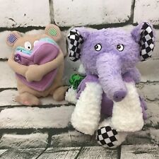 Lote de 2 brinquedos de pelúcia de tecido para berço de bebê elefante ursinho de pelúcia , usado comprar usado  Enviando para Brazil